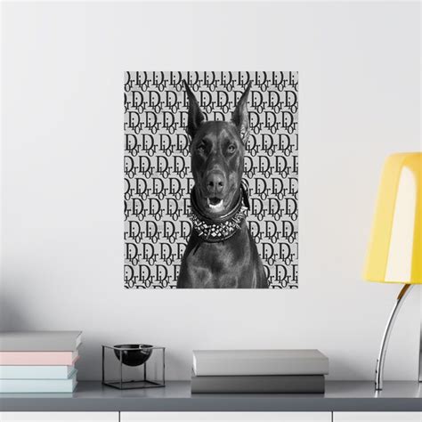 Doberman Dior Wall Poster 